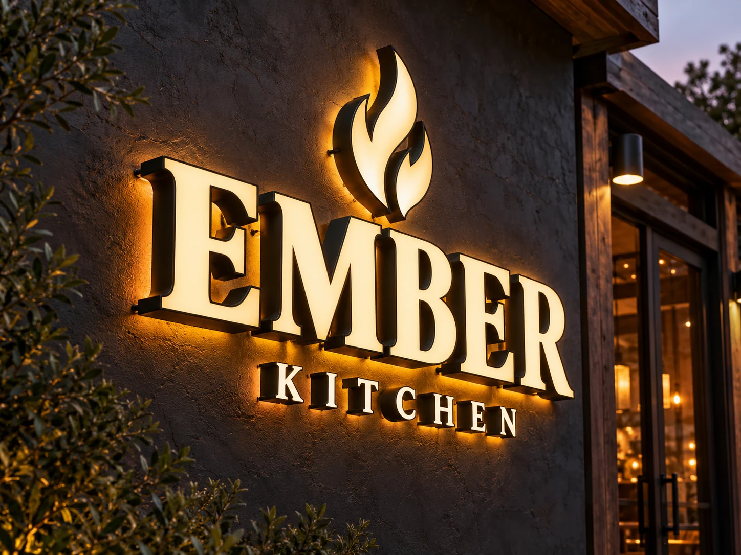 Acrylic Doublelit Sign — EMBER