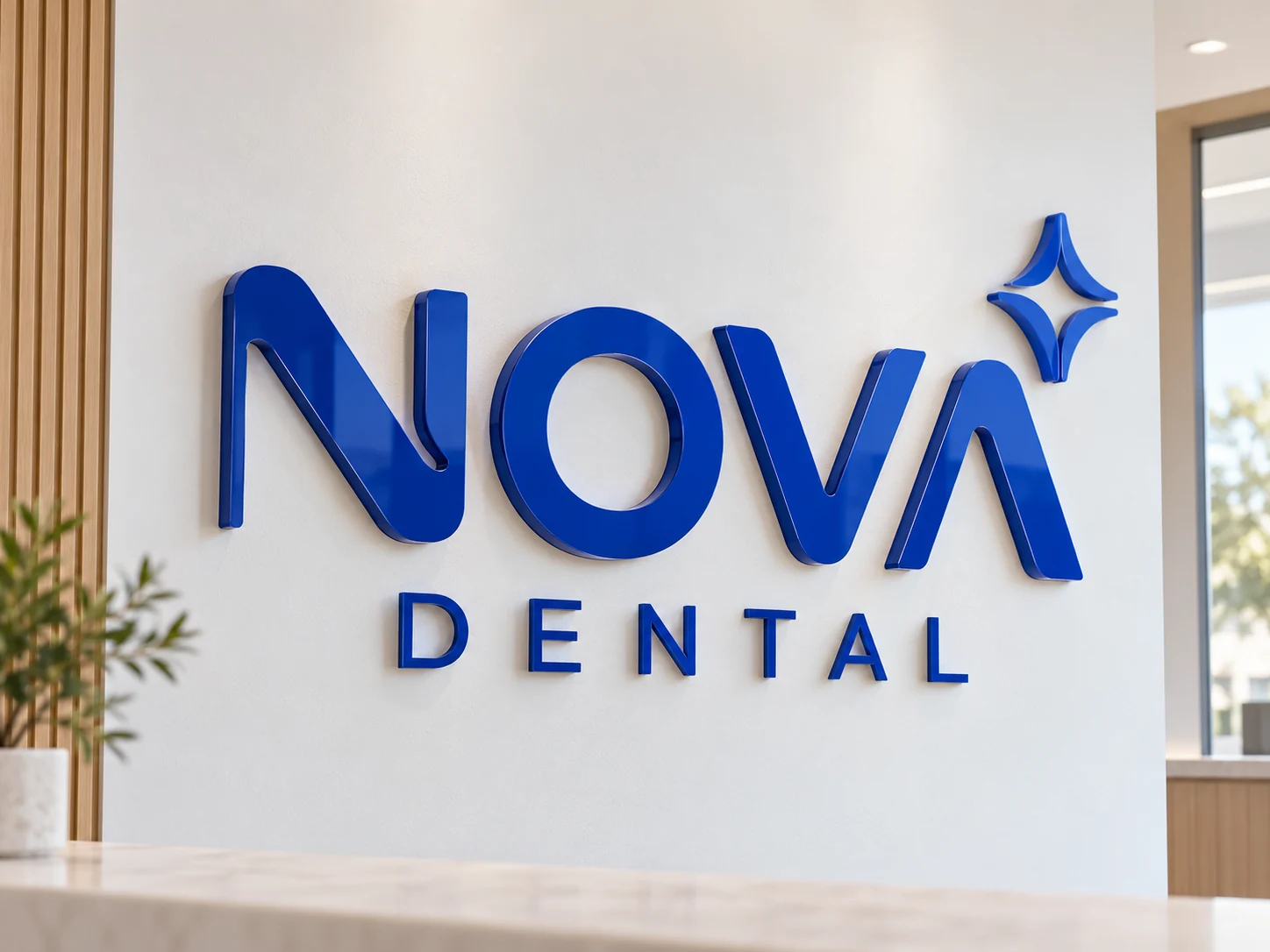 Acrylic Nonlit Sign — NOVA product example