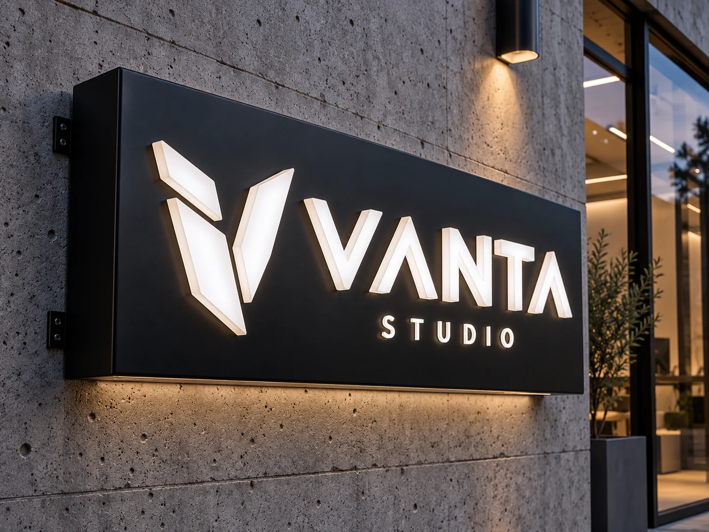 Push-Through Sign — VANTA