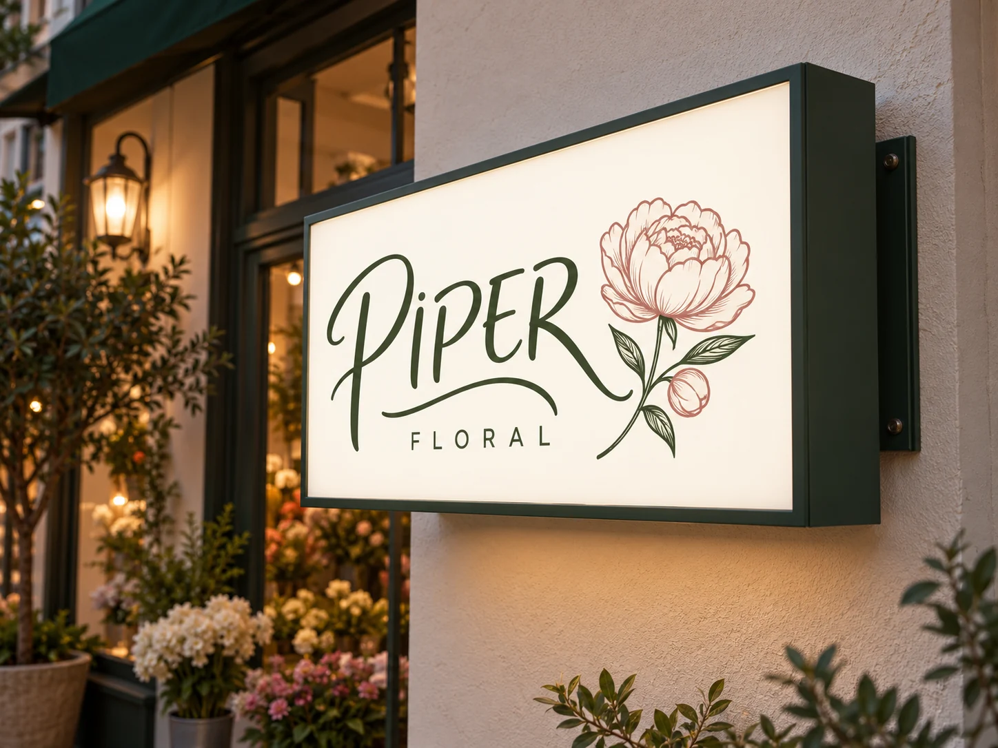 Cabinet / Single-Sided Lightbox Sign — PIPER product example